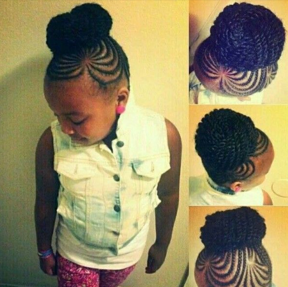 twisted bun hairstyles for black girls
