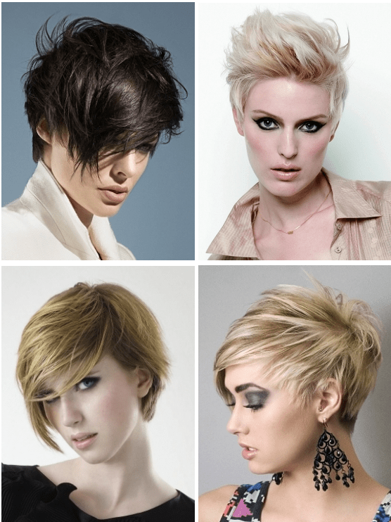 short hairstyles for diamond face shapes
